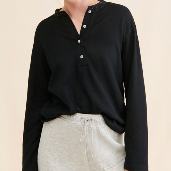 DONNI Sweater Henley Pullover – Size Small - Picture 4 of 7